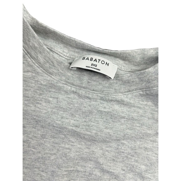 Aritzia Babaton Womens Gray Sleevless‎ with Shoulder Pads 2XS Cropped Shirt - Picture 1 of 7
